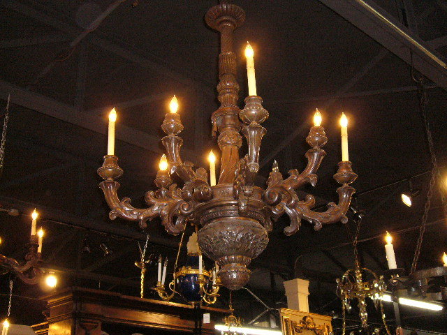 French Carved Chandelier