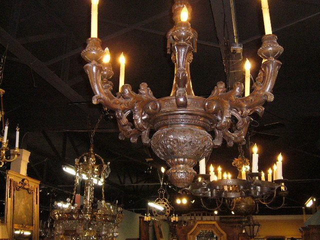 French Carved Chandelier