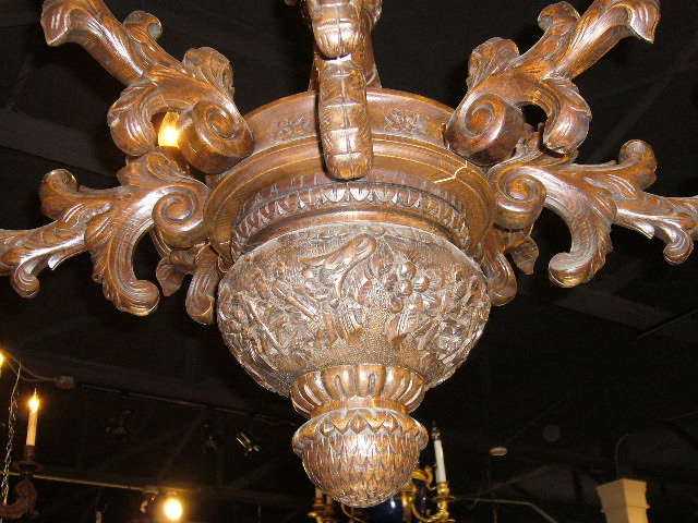 French Carved Chandelier
