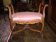 French Walnut Bench
