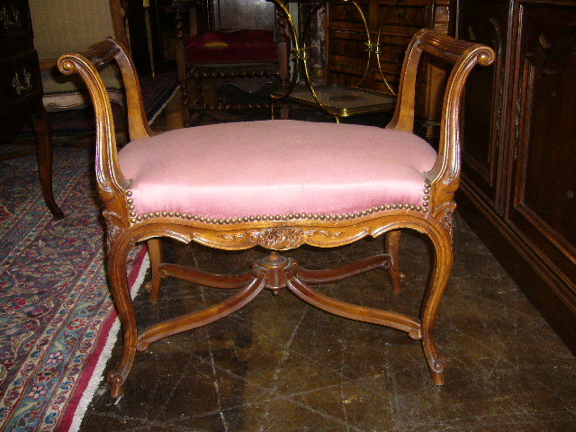 French Walnut Bench