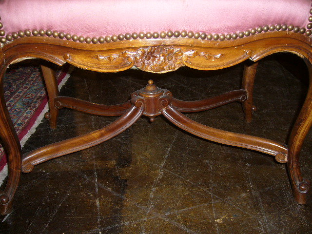 French Walnut Bench