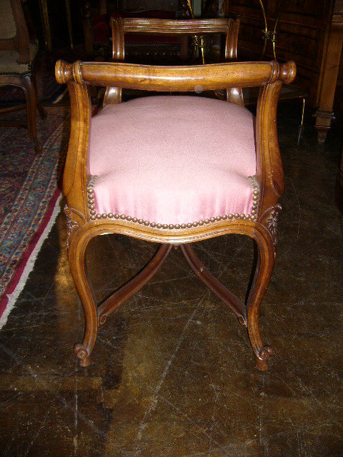 French Walnut Bench