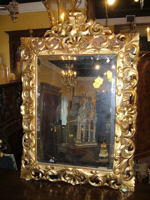Excellent French Gilded Mirror