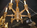 Louis XVI Walnut Chandelier
