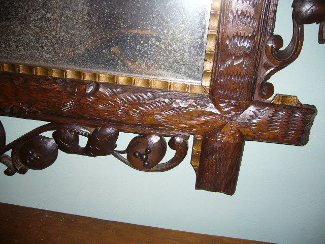 Swiss Carved Mirror