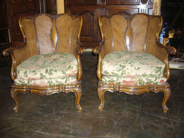 French Walnut Parlor Chairs