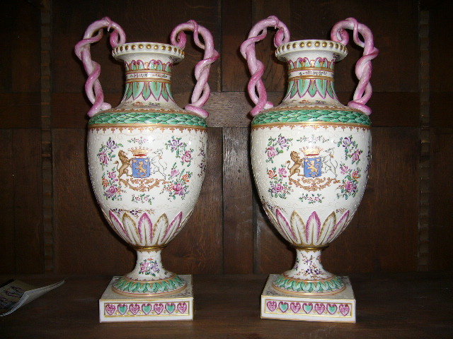 Pair of Samson Vases