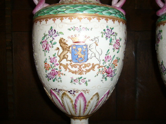 Pair of Samson Vases