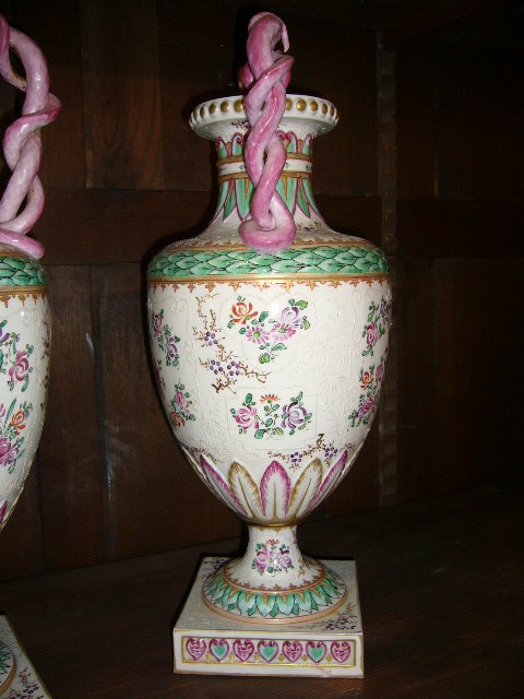 Pair of Samson Vases