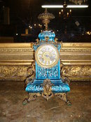 Majolica Mantle Clock