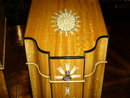 A Beautiful Pair of English Hand Painted Satinwood Knife Boxes