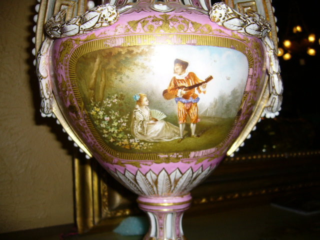 A c1880 Sevres porcelain Urn is in Fabulous Condition