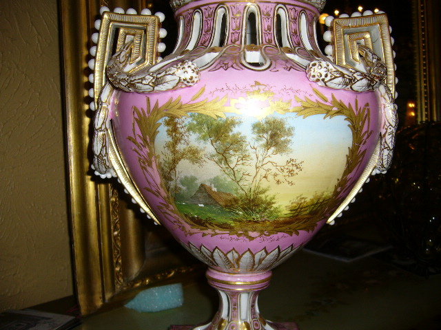 A c1880 Sevres porcelain Urn is in Fabulous Condition