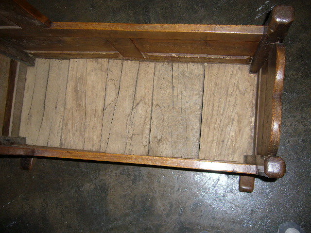 A Very Sweet English Country Oak Cradle