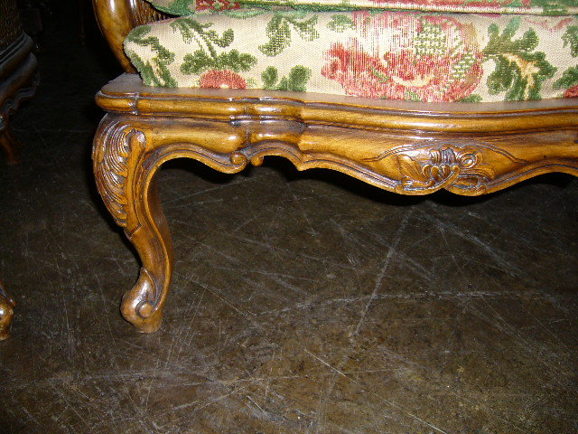 A Superb Pair of French Walnut Caned Parlor Charis