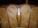 A Superb Pair of French Walnut Caned Parlor Charis