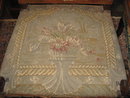 A Great Pair of 19th Century French Walnut Armchairs with Original Needlepoint