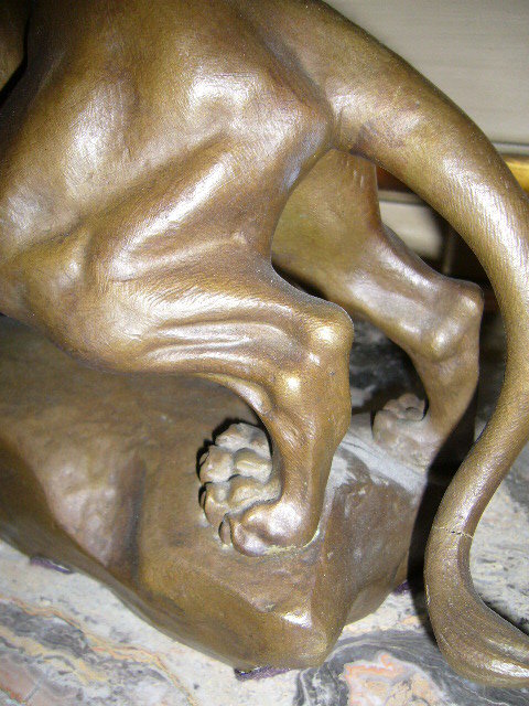 A Fantastic Bronze Lion sculpture