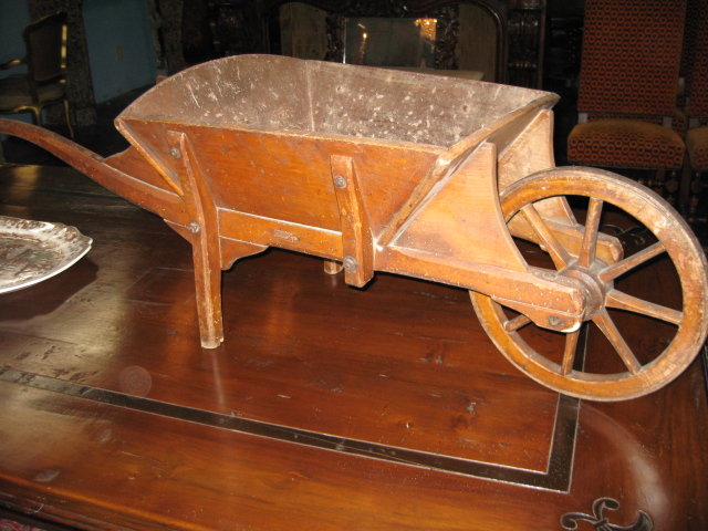A rare and adorable French wheel barrow