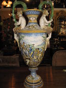 An impressive large Italian double handled urn