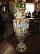 An impressive large Italian double handled urn