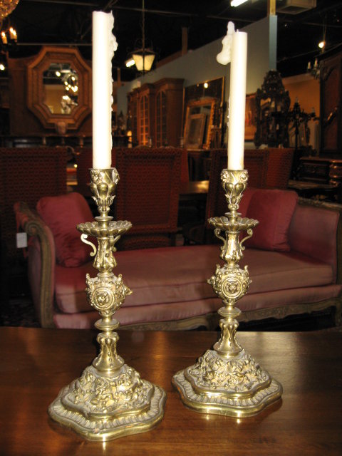 A very nice pair of French candlesticks