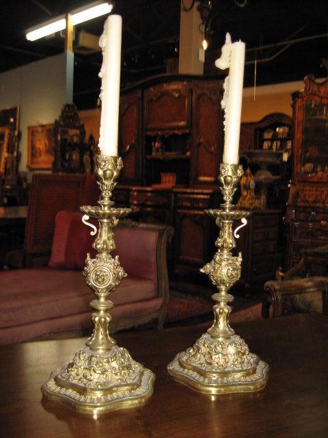 A very nice pair of French candlesticks