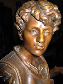 An excellent French bronze sculpture of a blacksmith