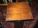 A handsome French carved walnut pedestal