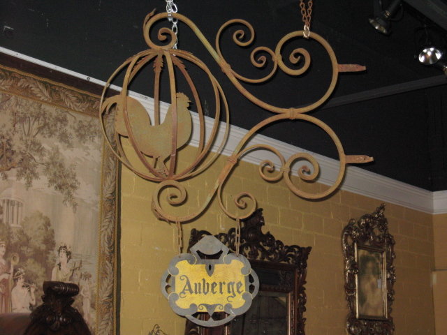 A special French iron Inn sign