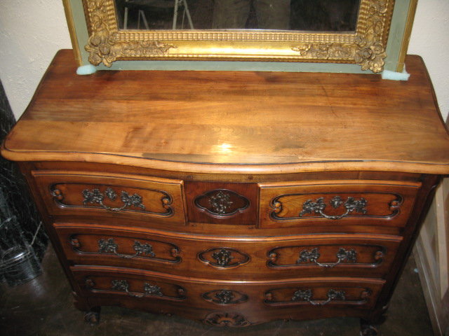 19th Century French Cherrywood Louis XV commode