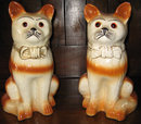 19th century English Staffordshire cats, circa 1860