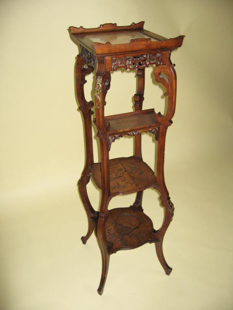 French Fruitwood Plant Stand