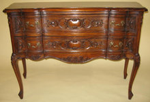 20th Century Petite Belgian Walnut 2-drawer Commode Circa 1930