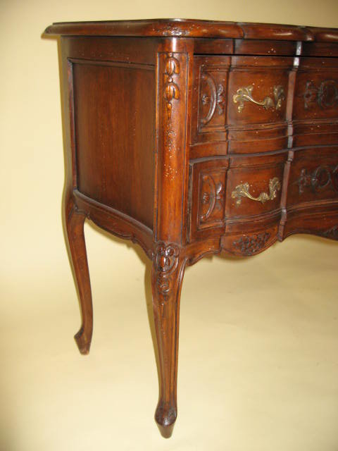 20th Century Petite Belgian Walnut 2-drawer Commode Circa 1930