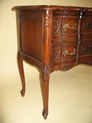 20th Century Petite Belgian Walnut 2-drawer Commode Circa 1930