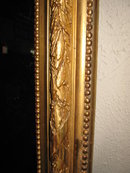 19th Century French Louis XVI Gold Gilded Majestic Mirror