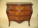 19th century French Louis XV marquetry inlaid commode