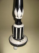 French - Pair Painted Candlesticks