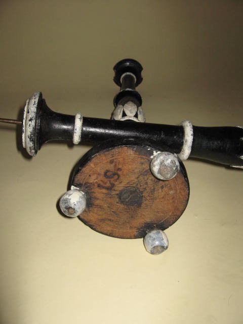 French - Pair Painted Candlesticks