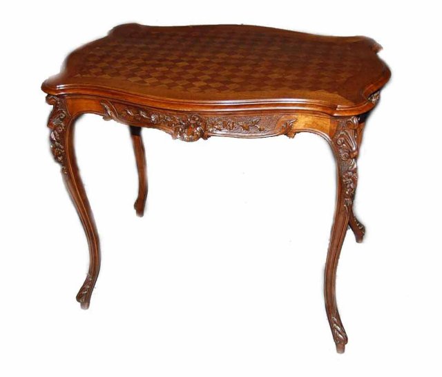 French walnut Louis XV side table
