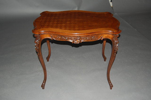 French walnut Louis XV side table