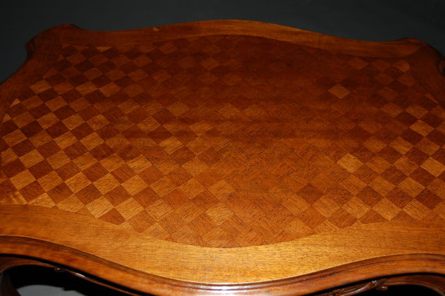 French walnut Louis XV side table