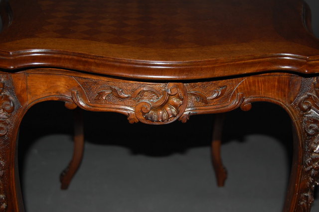 French walnut Louis XV side table