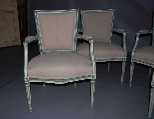 Set of 4 Swedish Antique Armchairs