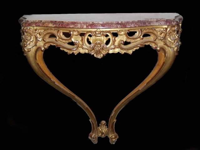 Antique French Gilded Console