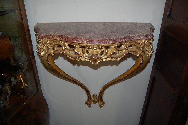 Antique French Gilded Console