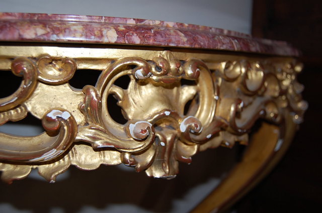 Antique French Gilded Console