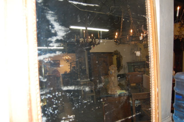French Antique Trumeau Mirror